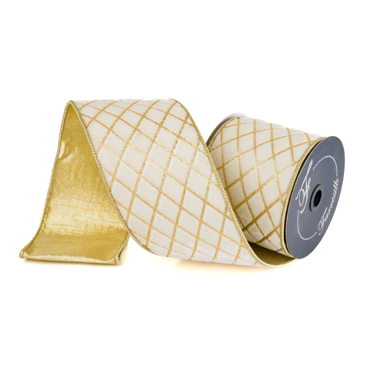4 Inch X 10 Yards - Metallic Diamond