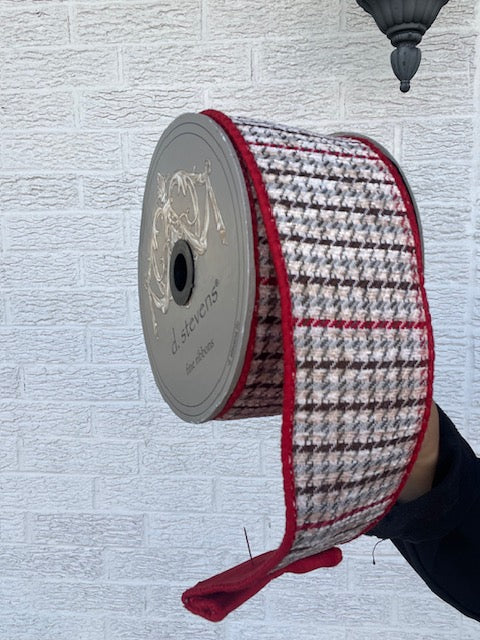 2.5 Inch X 10 Yards Red Quilt