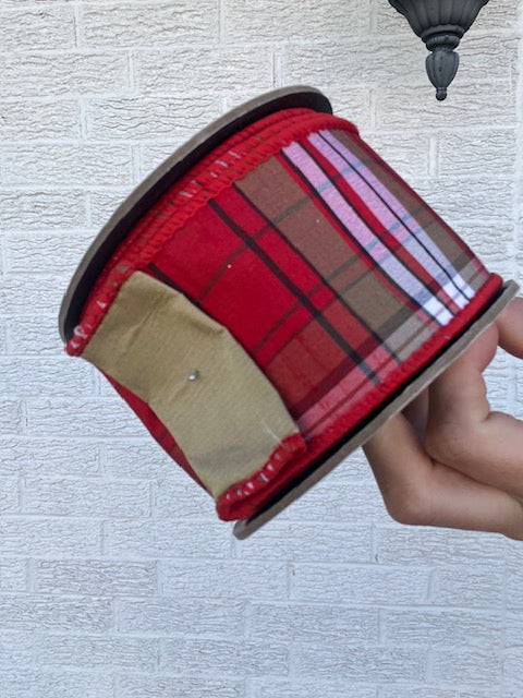 2.5 Ich X 10 Yards Woodsy Plaid Ribbon