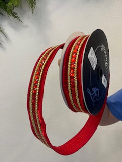 1.5 Inch X 5 Yard - Gemstones Red