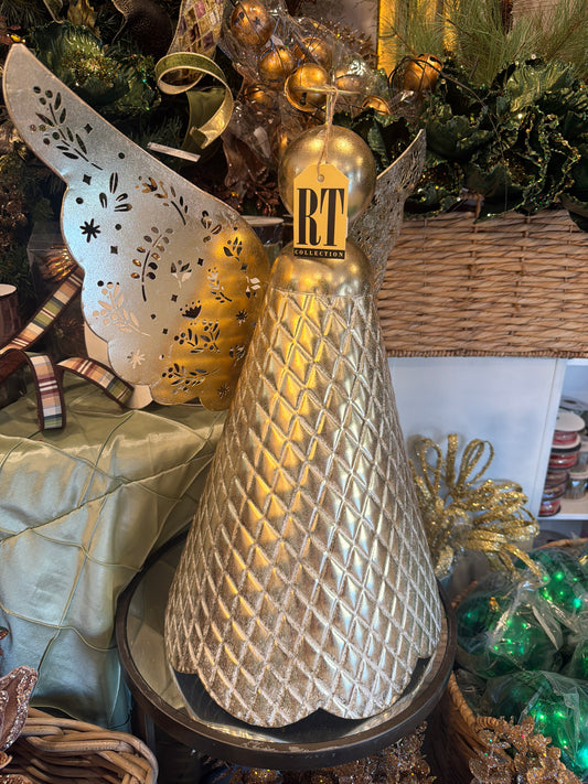 Large Gold Quilted Angel