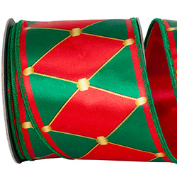 4 Inch X 10 Yards - Drummer Diamond Deluxe Ribbon