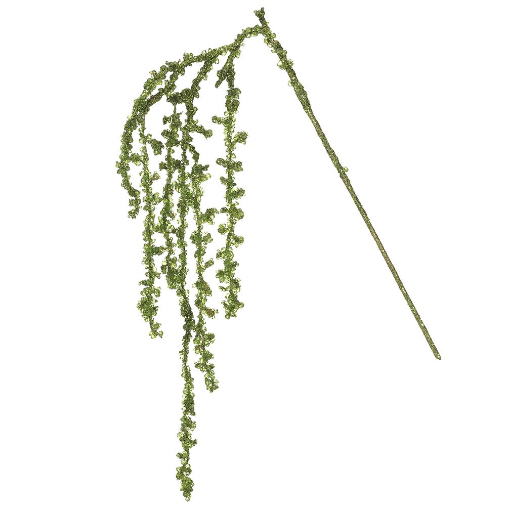 41" Beaded Diamond Hanging Spray Green
