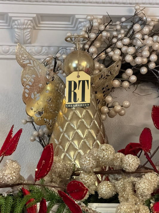 Small Gold Quilted Angel
