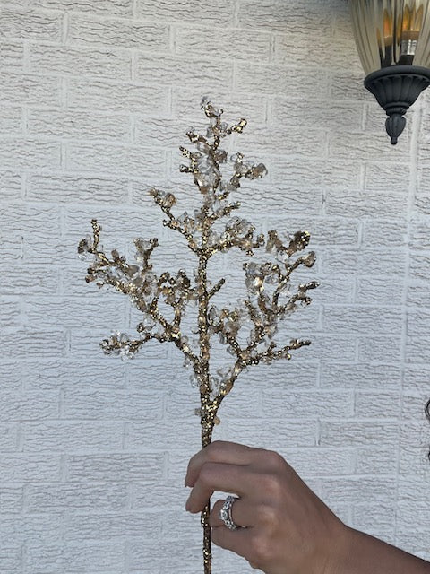Gold Iced Twig Pick