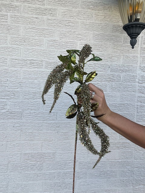 37 Inch Glitter Sequin Lysinachia Spray