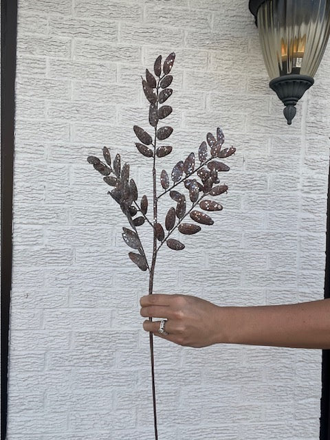 Glitter Ruscus Spray - Mauve/Brown/Glitter