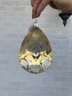 6 Inch Acrylic Jewel Drop Ornament - Gold