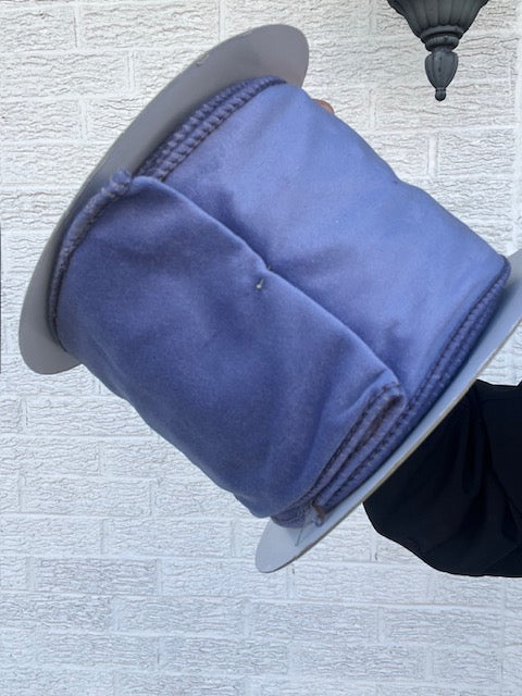 4 Inch X 10 Yards Velvet Blue/Purple
