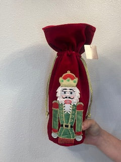 13 Inch Velvet Green Nutcracker Bag