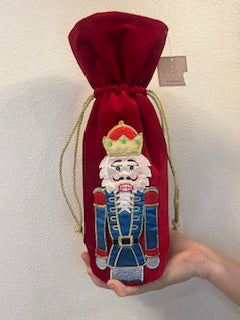 13 Inch Velvet Blue Nutcracker Bag