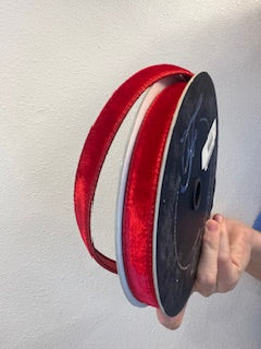 .75 X 10 Yard - Red Velvet Luster Ribbon