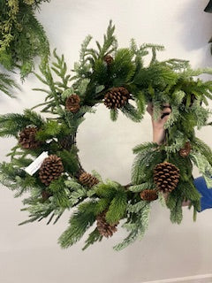 24 Inch Norfolk Spruce Juniper Wreath