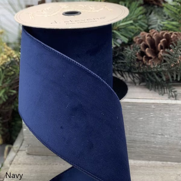 4" x 10yds velvet taffeta
